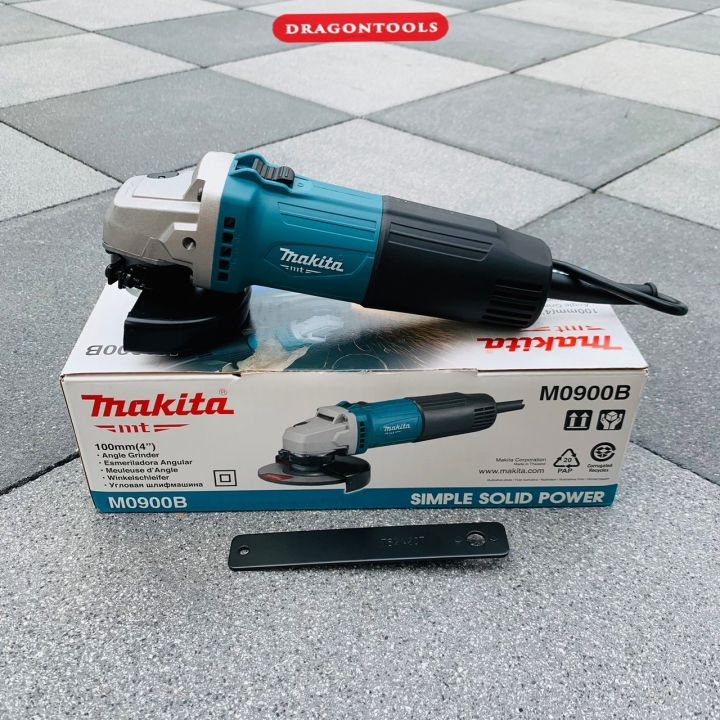 makita-เครื่องเจียร-หินเจียร-4-นิ้ว-งานแท้ประกันศูนย์-รุ่น-m0900b-กำลังไฟ-540w