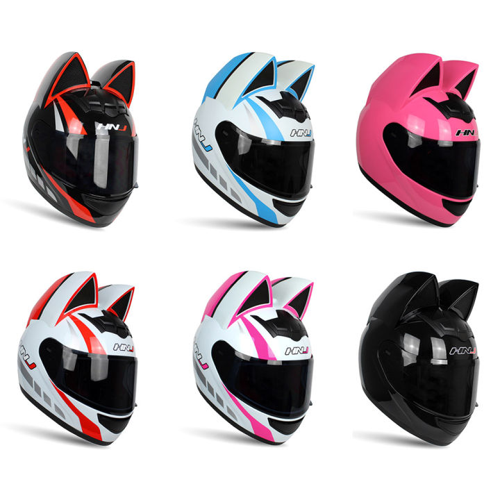 motorcycle-helmet-full-face-casco-moto-breathable-motocross-helmet-with-removeable-cat-ears-personality-helmet-for-woman-man