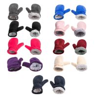 Winter Warm Thicken Baby Gloves Toddler Infant Winter Mittens Lined with Fleece Easy on Baby Boys Baby Girls Outdoor Mittens