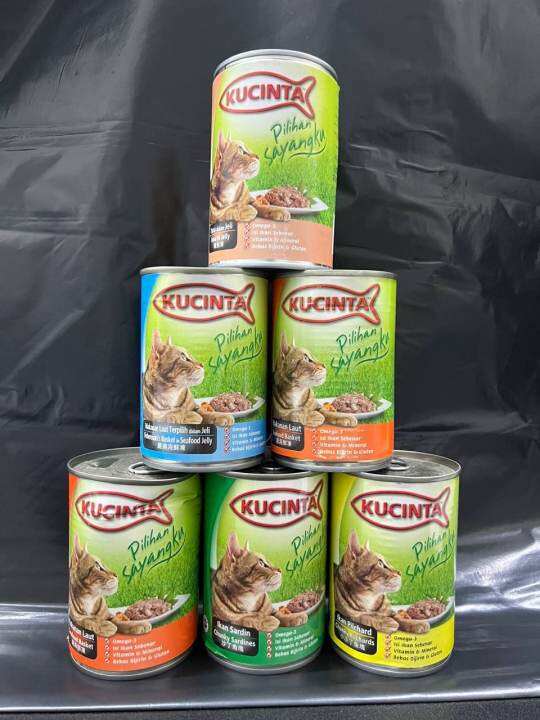 [CLEARANCE] DENTED Kucinta Cat Canned Foods 400g Lazada