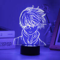 Newest My Hero Academia Himiko Toga 3D Anime Lamp Shoto Todoroki Acrylic Table Night Lights For Bedroom Decoration Cartoon Gift