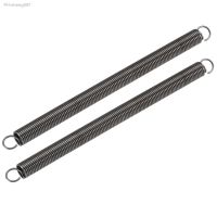 uxcell 2pcs Extended Compression Spring 1.2mm Wire Dia 10mm OD 150mm 160mm 180mm Length 6.6Lbs Load Capacity Grey