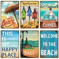 【YF】✹❇☼  TiKi Bar Wall Poster Metal Sign Plaque Door Tin Room Decoration Interior Paintings