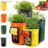 ✑□ 5 Size Potato Grow Container Bag DIY Planter PE Cloth Planting Vegetable Gardening Thicken Pot Planting Grow Bag Garden Tool