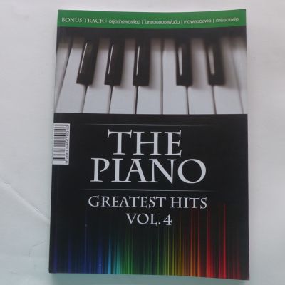 หนังสือเพลง the Piano Greatest Hits Vol.4 พร้อมโน้ตสากล 5 บรรทัด
