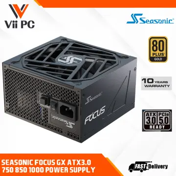 Seasonic PRIME GX-850, 850W 80+ Gold, Full Modular, Fan Control in Fanless,  Silent, and Cooling Mode, 12 Year Warranty, Perfect Power Supply for