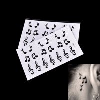 Music Note Musical Note Water Transfer Fake Tattoo Flash Tattoo For Girl Women Men 10.5*6cm Waterproof Temporary Tattoo Sticker Stickers