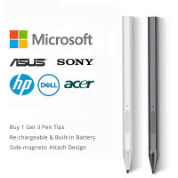 4096ปากกา Stylus สำหรับ  Surface Pro 3 4 5 6 7 Pro X Surface Go 2แล็ปท็อป Book Studio สำหรับ HP  แท็บเล็ตปากกาแม่เหล็ก Touch