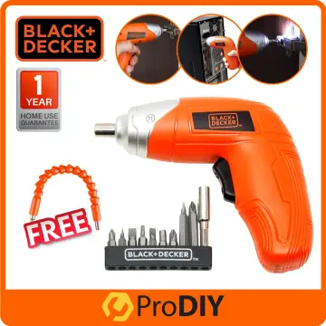 Buy Black+Decker 3.6V NiCd Cordless Screwdriver Kit, KC3610-IN Online At  Price ₹1029