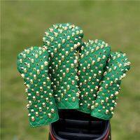 △☃﹉ Han edition Skull skeleton set wooden set of golf clubs set pointed rivet putter head protective cap