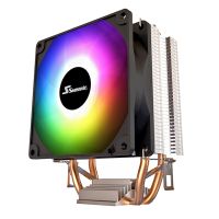 SEASONIC C200S Cooling Fan 3Pin Dual Copper Tube RGB Lights 2100 RPM 9CM Quiet CPU Cooling Fan PC Radiator with Thermal Grease