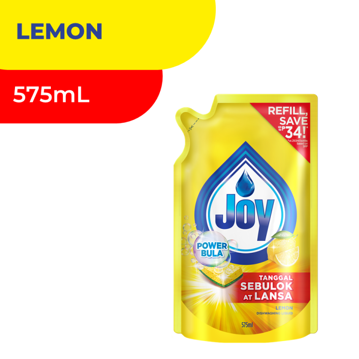 Joy Lemon Dishwashing Liquid Refill 575mL | Lazada PH