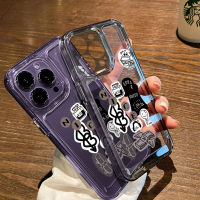 For IPhone 14 Pro Max IPhone Case Thickened TPU Soft Case Clear Case Shockproof Cute Doodle Drawing Compatible with For 13 Pro Max