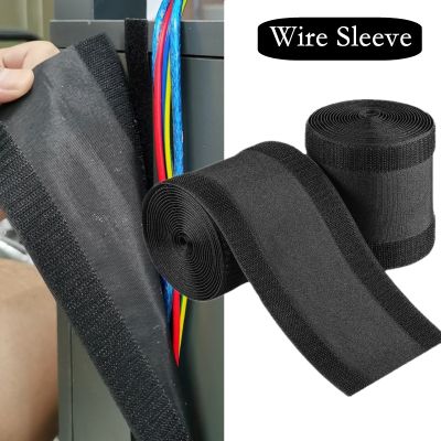 Cable Cover Wire Cord Concealer Sleeve Protector Nylon Black For Floor Carpet Organizers Storage Office Desk Wire Cable Cover