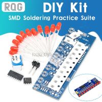 NE555 +CD4017 Red LED Flashing Light DIY Kit SMD Soldering Practice Suite LED Water Flowing Effect Electrical Trade Tools Testers