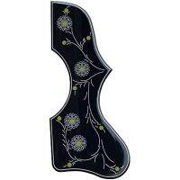 KR-43" Pickguard for SJ200 Acoustic Guitar Celluloid Black Right Left Hand (right Hand)