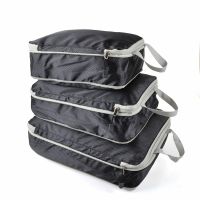 3PCS Storage Bag Compressible Packing Cubes Foldable Waterproof Travel Suitcase Nylon Portable With Handbag Luggage Organizer