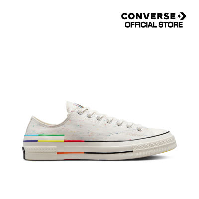 Converse รองเท้าผ้าใบ Sneaker คอนเวิร์ส Chuck 70 Pride Unisex CREAM (A06030C) A06030CU3CMMC