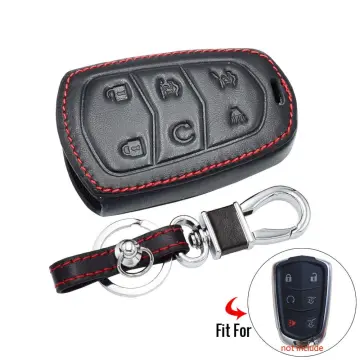 5 Buttons TPU Leather Car Key Case for Cadillac SRX 2015 2016 ATS CTS CT6  XT5 XTS Remote Fob Cover Keychain Protector Bag