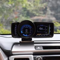 Car HUD Dashboard Head Up Display Auto Gauge Alarm System Turbo Boost OBD2+GPS Smart Speedometer for OBDII Cars