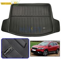 ด้านหลัง Trunk Mat สำหรับ Suzuki ใหม่ SX4 S-Cross Crossover 2014 2015 2016 2017 2018 Cargo ชั้น Boot Liner ถาดพรม Protector Pad