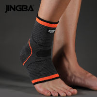 JINGBA สนับสนุน 1PCS 3D การบีบอัดไนลอนข้อเท้าสนับสนุน Protector ฟุตบอลบาสเกตบอลข้อเท้ารั้งป้องกัน Tobillera Deportiva-hexinge