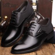 Giày da nam cao cấp giày tây màu đen big size GLG048 thumbnail
