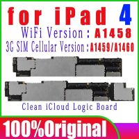 1459/1460 A1458 Icloud สะอาดของแท้สำหรับ Ipad 4เมนบอร์ดลอจิกบอร์ด16กิกะไบต์32กิกะไบต์64กิกะไบต์พร้อมระบบ IOS 100% ไม่มีบัญชี ID