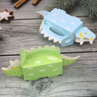 30Pcs Cartoon Dinosaur Candy Box Paper Triceratops Favors Boxes for Kids Birthday Party Decorations Boys Baby Shower Gift Bag