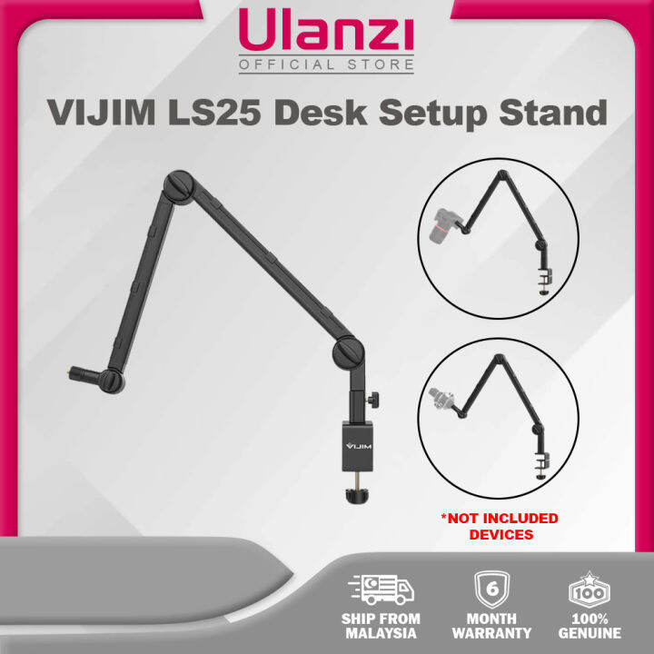VIJIM LS25 Cclamp Flexible Desktop Light Stand Microphone Holder Live