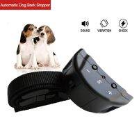 ◑✗✵ 1pc Automatic Identification Dog Collar Bark Stop Device 1 7 Level Sound Warning Training Dog Habits