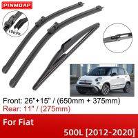 สำหรับ Fiat 500L 2012-2020 26 "15" 11 "ด้านหน้าด้านหลังใบปัดน้ำฝนแปรงอุปกรณ์ตัด2013 2014 2015 2016 2017 2018 2019 2020