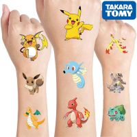 New Original Pokemon Tattoo Children Stickers Random 1sets Pikachu Action Figure Cartoon Kids Girls Christmas Birthday Gifts