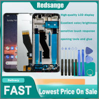 Redsange หน้าจอจอ LCD แบบดั้งเดิมสำหรับ Nokia 3.2 TA-1156 1159 1164,หน้าจอ LCD ประกอบ Digitizer หน้าจอสัมผัสพร้อมกรอบสำหรับ Nokia 3.2จอแสดงผลพร้อมเครื่องมือฟรี