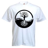 YIN YANG TREE OF LIFE T-SHIRT - Wicca Pagan Druid Taoism Zen Meditation Yoga Cool Casual pride t shirt men Unisex New