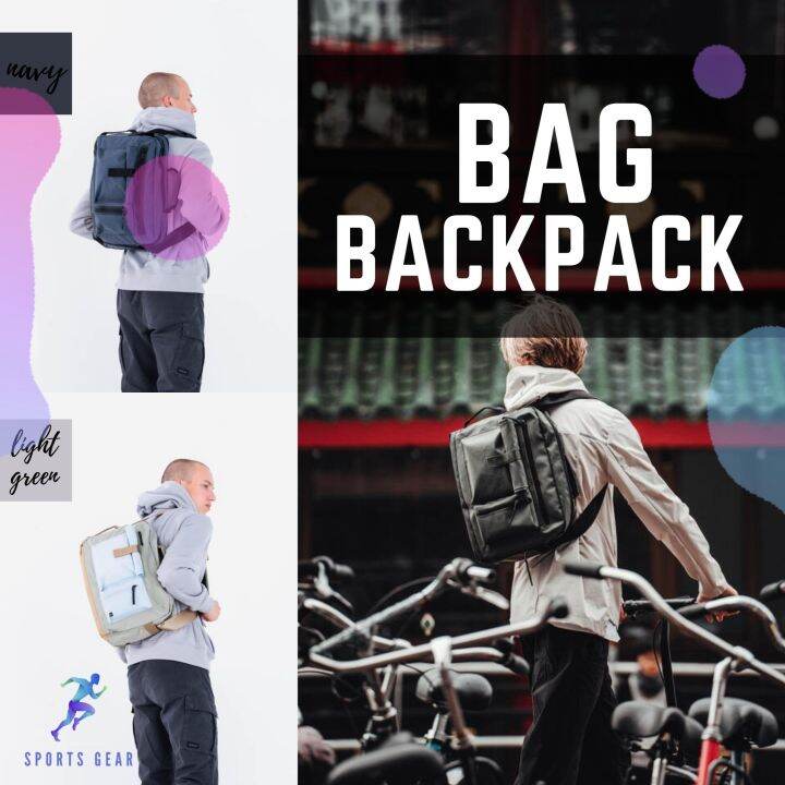 NEWFEEL กระเป๋าสะพายข้าง / เป้สะพายหลัง แบบผ้าสำหรับเดินในเมืองขนาด 20