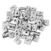 50PCS T Sliding Nut Zinc or Nickel-Plated Carbon Steel M4/M5/M6 for Aluminum Profile Accessories Hand Tool Parts Accessories