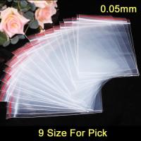 100pcs/pack Small Zip Lock Plastic Bags Reclosable Transparent Bag Shoe Bag Vacuum Storage Bag Poly Clear Bags Thickness 0.05mm