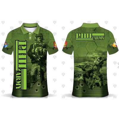 PHIL ARMY Marine Design Tactical Polo Shirt SECURITY Full Sublimation Polo Shirt Mens and Womens Fashion New Style(Contact the seller and customize the name and logo for free)03
