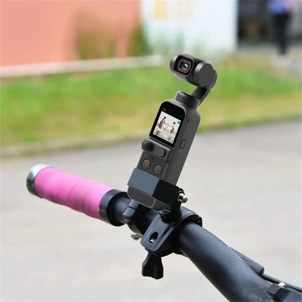 dji osmo pocket on motorcycle