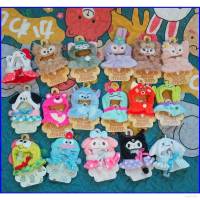 Gp1 เสื้อกันหนาว มีฮู้ด จี้ตุ๊กตา Kuromi Linabell StellaLou Lotso Stitch KT Melody Cinnamoroll PG1