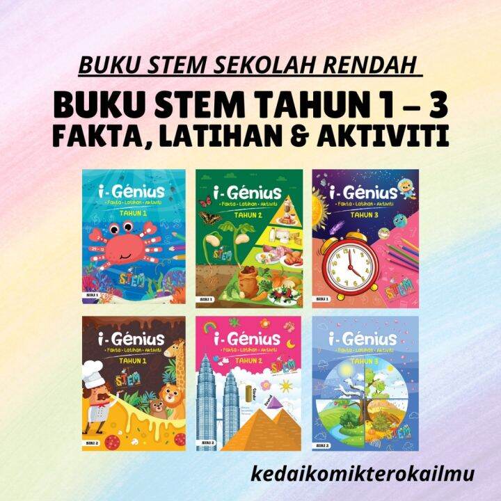 Aras Mega - Buku STEM Tahun 1 - Tahun 3 (2022) | buku i-Ge´nius | Lazada