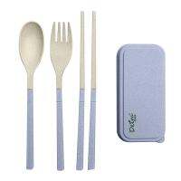 ชุดช้อนส้อมฟาข้าวสาลี DEIM สีม่วงWHEAT STRAW CUTLERY SET DEIM PURPLE **จัดส่งด่วนทั่วประเทศ**