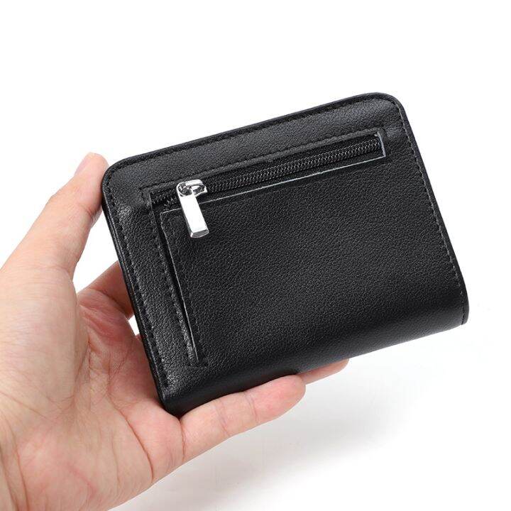 layor-wallet-ผู้ชายกระเป๋าสตางค์มินิหนังแท้บางกระเป๋าสตางค์สั้น-u-nisex-กระเป๋านุ่มคลิปเงินชายผู้ถือบัตรธนาคารเครดิตผู้หญิงกระเป๋าขนาดเล็ก