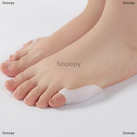 Snoopy ปลอกเจลซิลิโคนสำหรับนิ้วเท้า1คู่อุปกรณ์แก้ไขปลอกนิ้วโป้งที่แยกนิ้วเท้าอุปกรณ์แก้ไขตาปลาที่แยกนิ้วเท้า