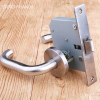 Stainless Steel Round Tube Handle Door Lock Fire Exit Fire Door Lockset Store Entrance Door Lock Home Balcony Door Lock Hardware