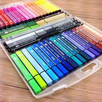 ชุดวาดด้วยปากกาสีเครื่องเขียน12/18/24/36/กราฟฟิตี้สีปากกาสีน้ำภาพวาดสีปลอดภัยสำหรับเด็ก