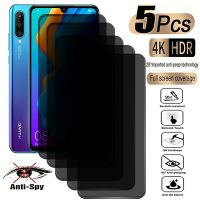 5PCS Full Cover Anti Spy Screen Protector For Huawei P30 P40 P50 P20 Lite 5G Privacy Tempered Glass For Huawei Mate 40 20 Lite