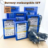 (JULINC30 ลด30%)แบตเตอรี่ battery rechargeble 12V 3000mAh 4000mAh 6800mAh 9800mAh 15000mAh 20000mAh แถมอะแดปเตอร์ #แบตมือถือ  #แบตโทรศัพท์  #แบต  #แบตเตอรี  #แบตเตอรี่