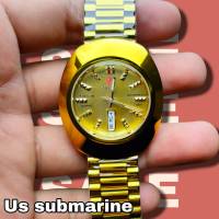 นาฬิกาข้อมือแฟชั่น นาฬิกาข้อมือแบรนด์ Us submarine นาฬิกาข้อมือหรู นาฬิกาข้อมือผู้ชาย GOLD ใหม่ล่าสุด